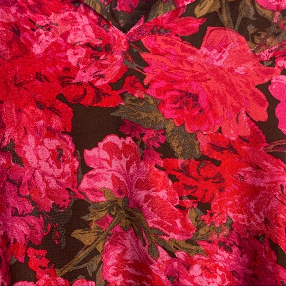 JJill floral long sleeve blouse top. Size M - Picture 4 of 9